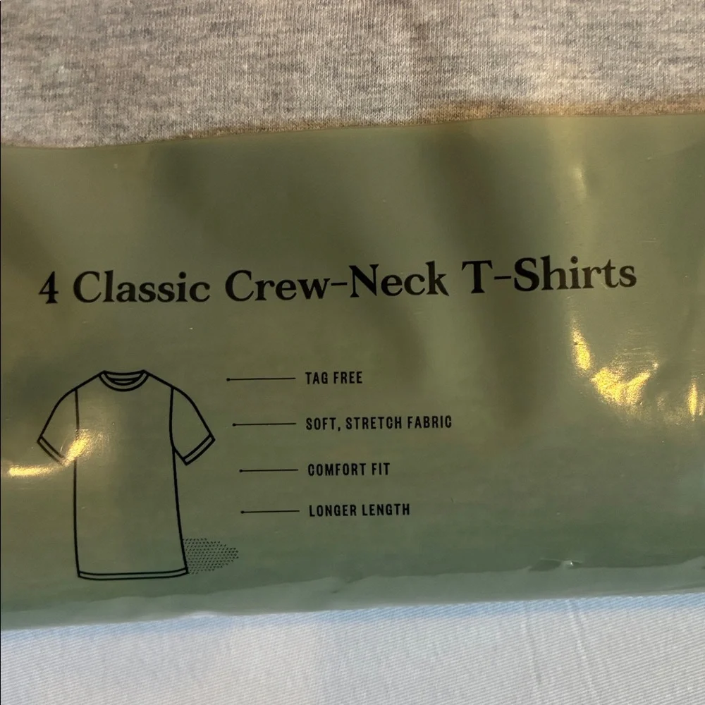 NEW Goodfellow & Co. 4 gray classic Crew neck slim T-shirts size M short sleeves